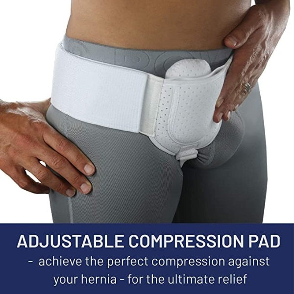 Medical Hernia Guard For Men | Inguinal Hernia Belt Left or Right Side With Adjustable Waist Strap. - NextMamas