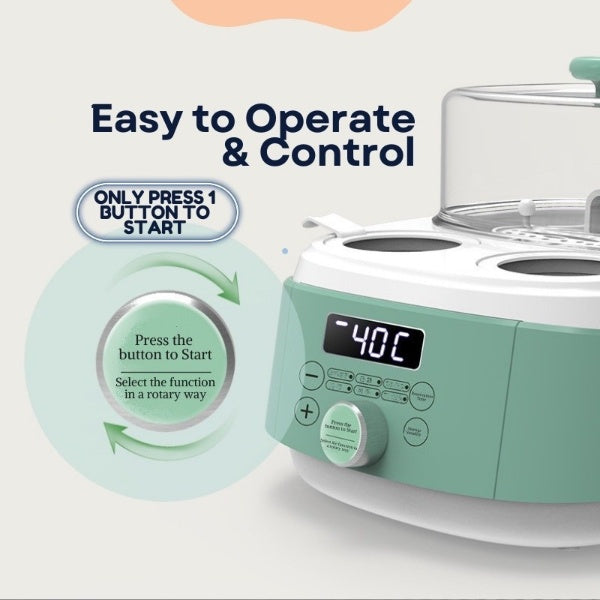 Baby Sterilizer Warm Milk With Drying | 3 in 1 Intelligent Automatic Thermostat Bottle Heater. - NextMamas