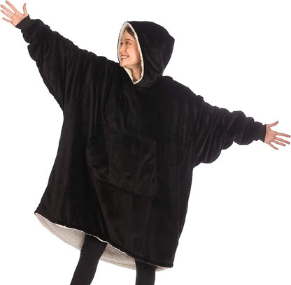 Oversized Hoodie For Adults &amp; Kids  |  Microfiber &amp; Sherpa Wearable Blanket. - NextMamas