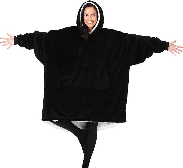 Oversized Hoodie For Adults & Kids  |  Microfiber & Sherpa Wearable Blanket. - NextMamas