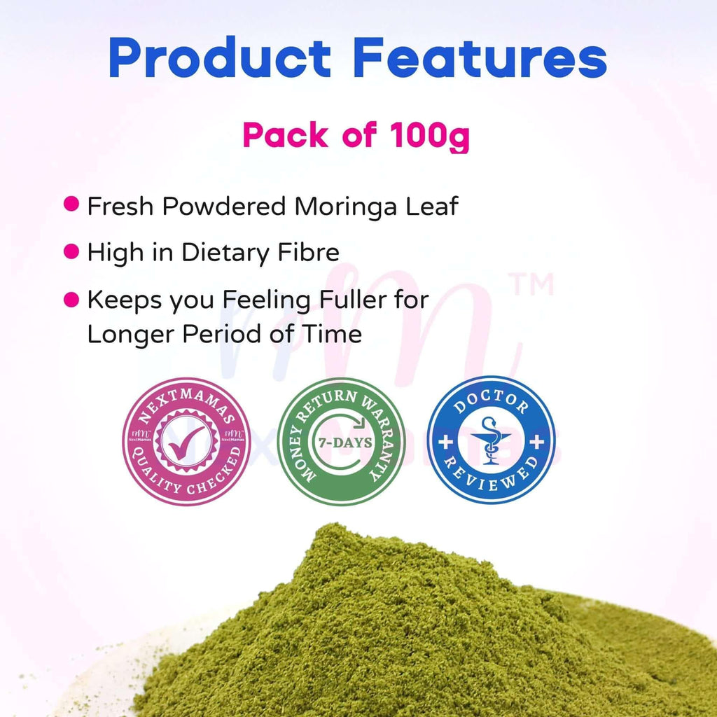 100% Organic Moringa Health Nutrition | For Pregnancy, Anemia, Diabetes & Weightloss - NextMamas