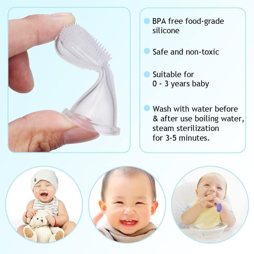 Baby Finger Toothbrush | Easy Baby Toothbrushing &amp; Dental Hygiene - NextMamas