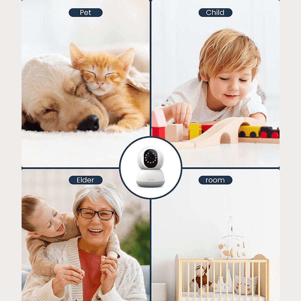 Baby Monitor with Camera and Audio | 3MP Night Vision Motion and Sound Detection 2.4G WiFi Home - NextMamas