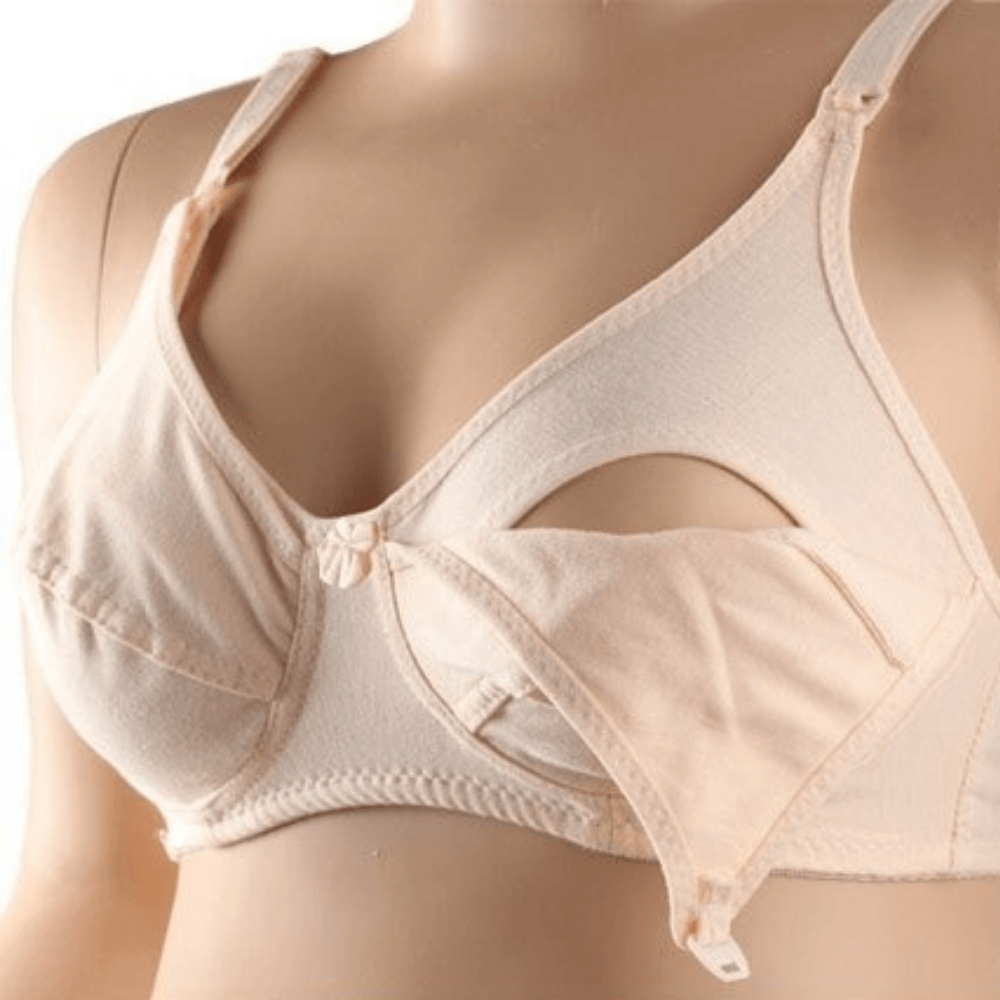 Breastfeeding and Nursing Bra | Front Open Easy Breastfeeding Bra & Feeding Bra | Best for Cup Size A & B(Hook) - NextMamas