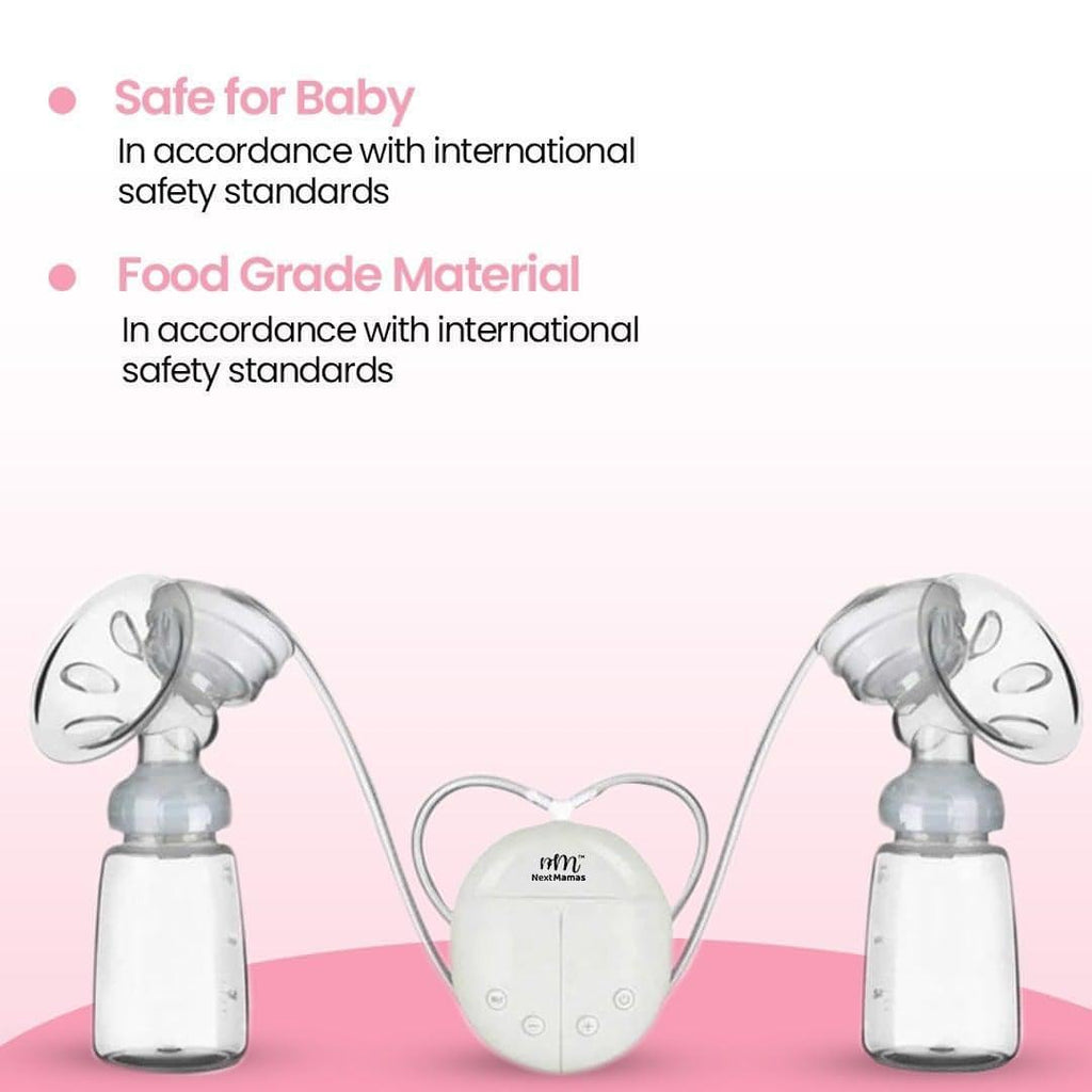 Double Electric Breast Pump With Pacifier Set & Automatic Massage Postpartum. - NextMamas