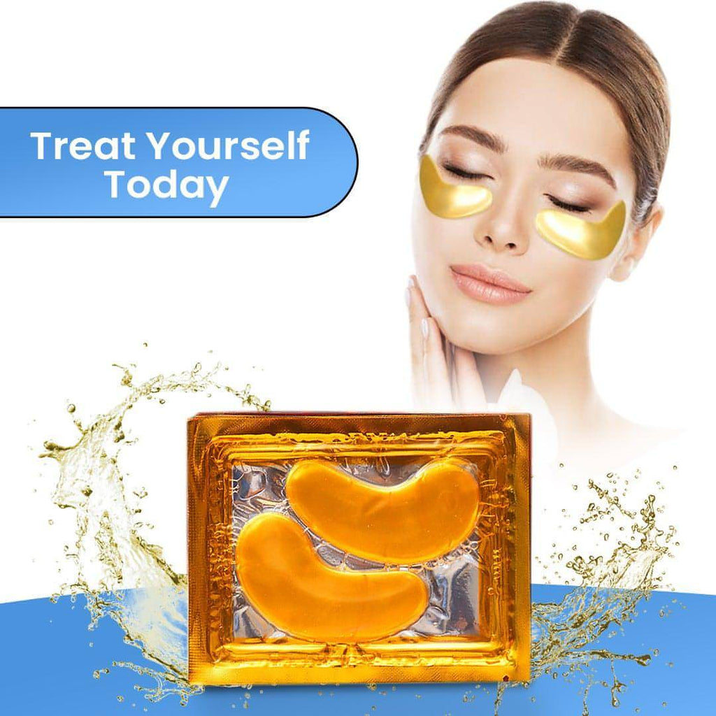 Gold Under Eye Mask Puffy Eyes and Dark Circles Treatments  | Treatment Collagen Eye Pads for Beauty & Personal - NextMamas