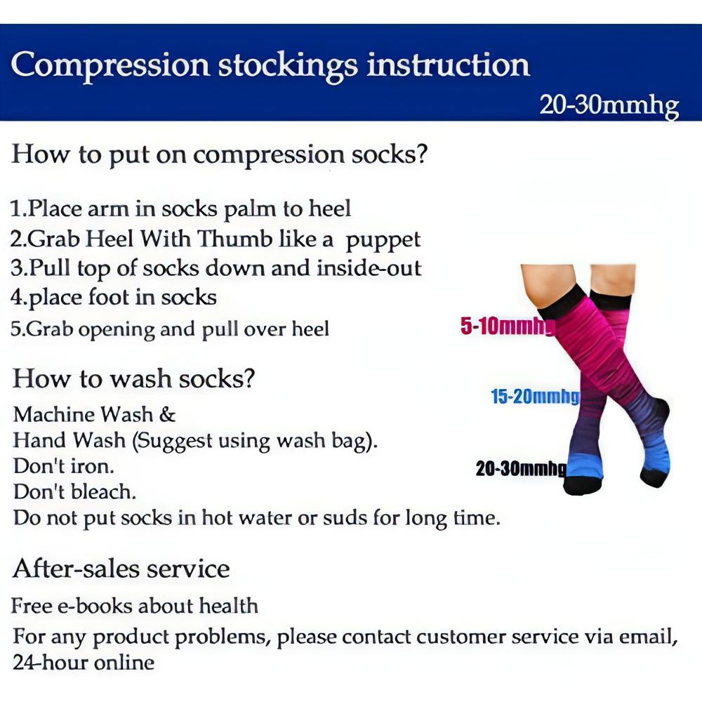 Graduated Medical Compression Socks For Women & Men | Knee High Socks, Provides 20-30mmhg of Pressure (One Pair) - NextMamas