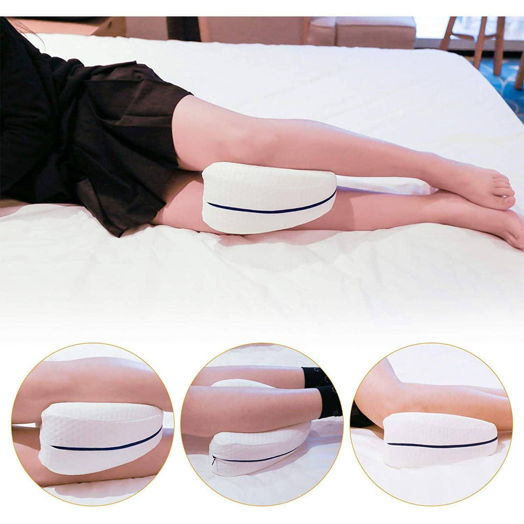 Knee & Leg Pillows Foam Support Pillow for Sleeping for Back Pain | Relieves Leg & Back Pain, Best for Pregnancy Sleep - NextMamas