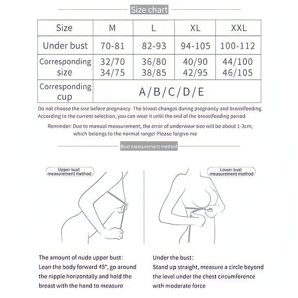 Padded Breastfeeding & Seamless Clip Down Deep V Neck Push Up Nursing Bra | Cup Size A to E - NextMamas