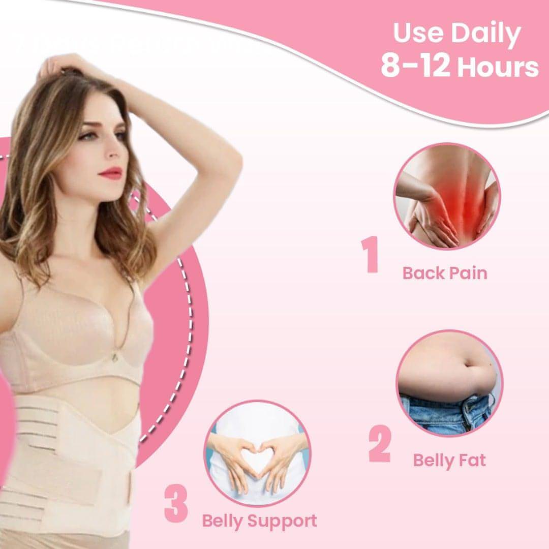After delivery belt for tummy reduction, Back Pain Relief Abdomen Support  women tummy trimmer belt back support belt for back pain
