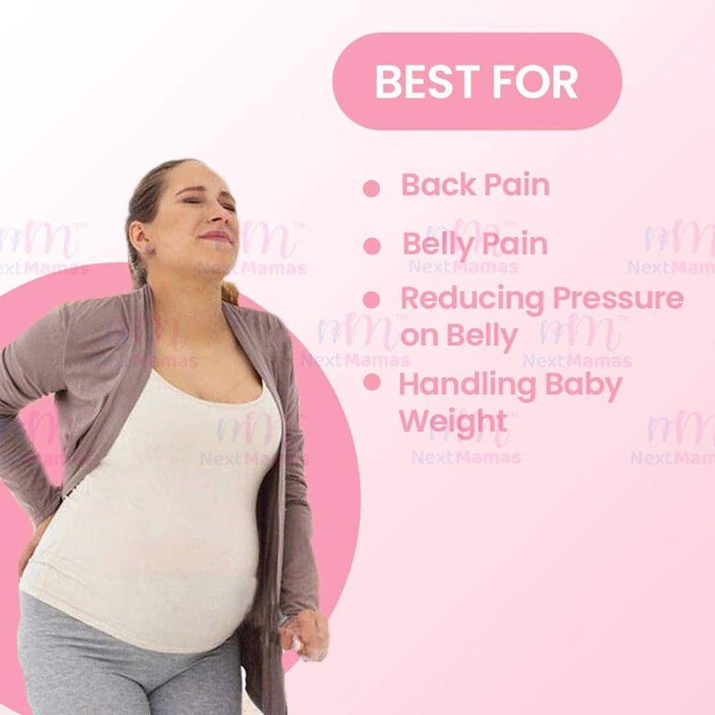 Pregnancy Back Support Belt | Supports Child Weight & Relieve Back Pressure - NextMamas