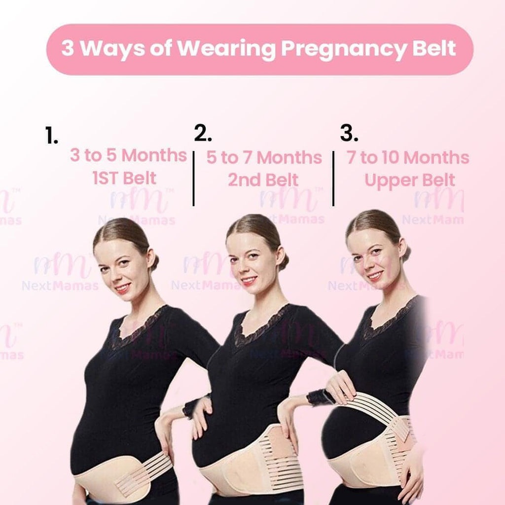 Pregnancy Back Support Belt | Supports Child Weight & Relieve Back Pressure - NextMamas