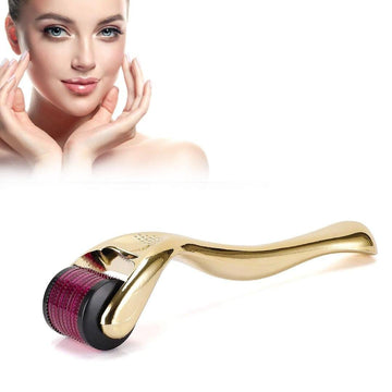 Premium Gold Titanium Micro Needles Derma Roller | For Face Lift, Stretch Marks, Glowing Skin & Scar Treatment - NextMamas