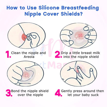 Silicone Breastfeeding Nipple Cover Shields | Protects from Baby Bite, Nipple Wound &amp; Infection Pain - NextMamas