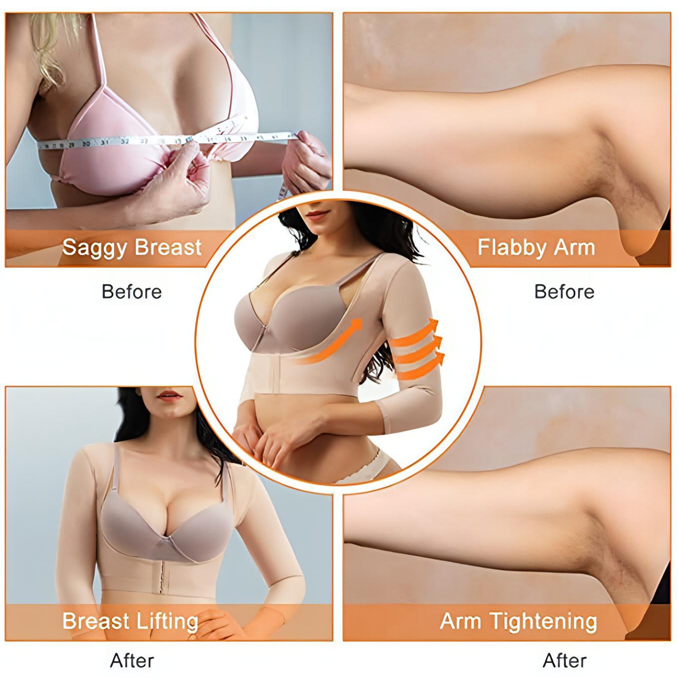 Women Upper Body, Breast &amp; Arm Shaper  | Shapewear Compression Sleeves. - NextMamas
