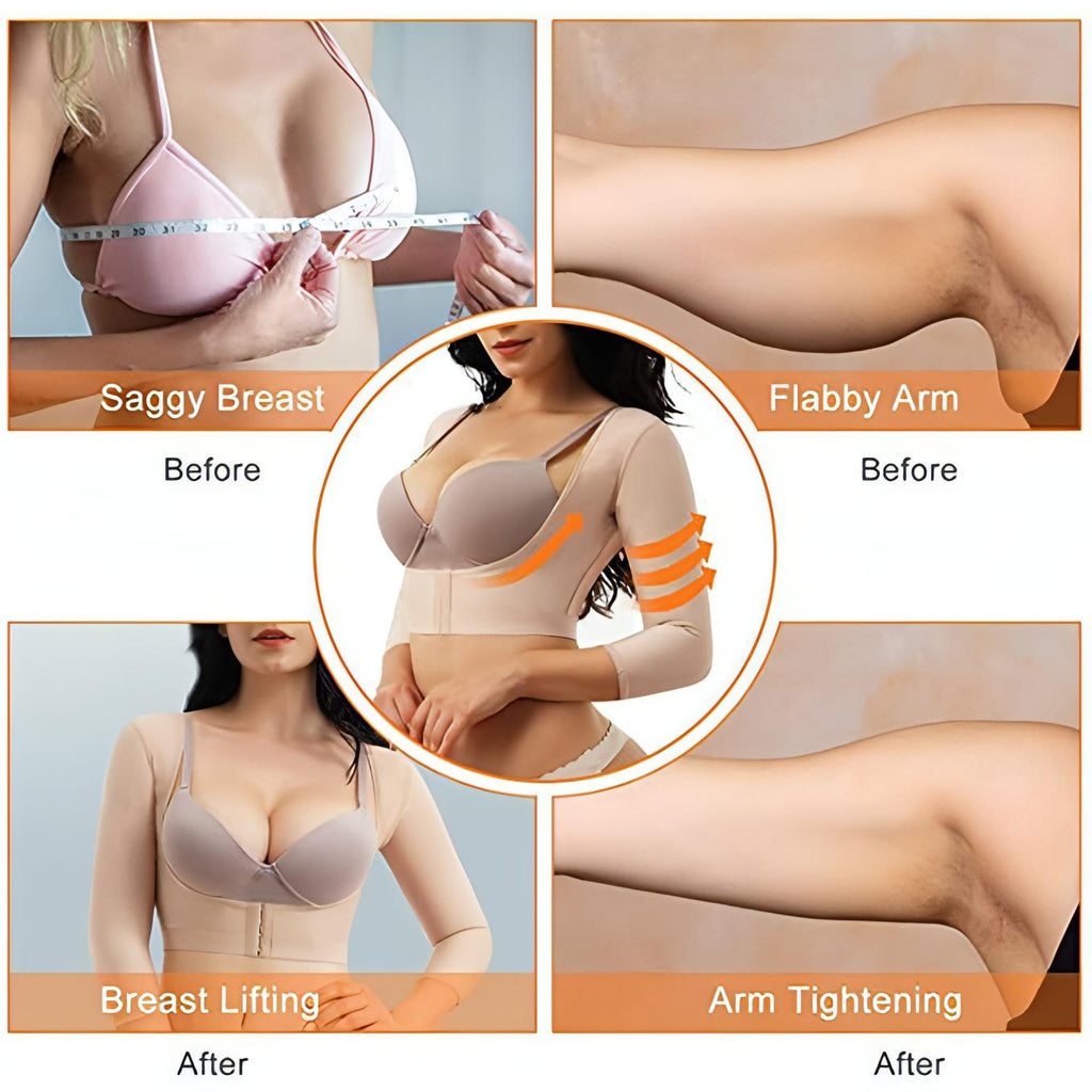 Women Upper Body, Breast & Arm Shaper  | Shapewear Compression Sleeves. - NextMamas