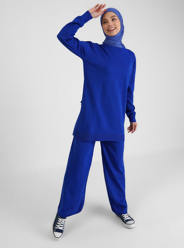 Benin Unlined Crew neck Knit Suits - NextMamas