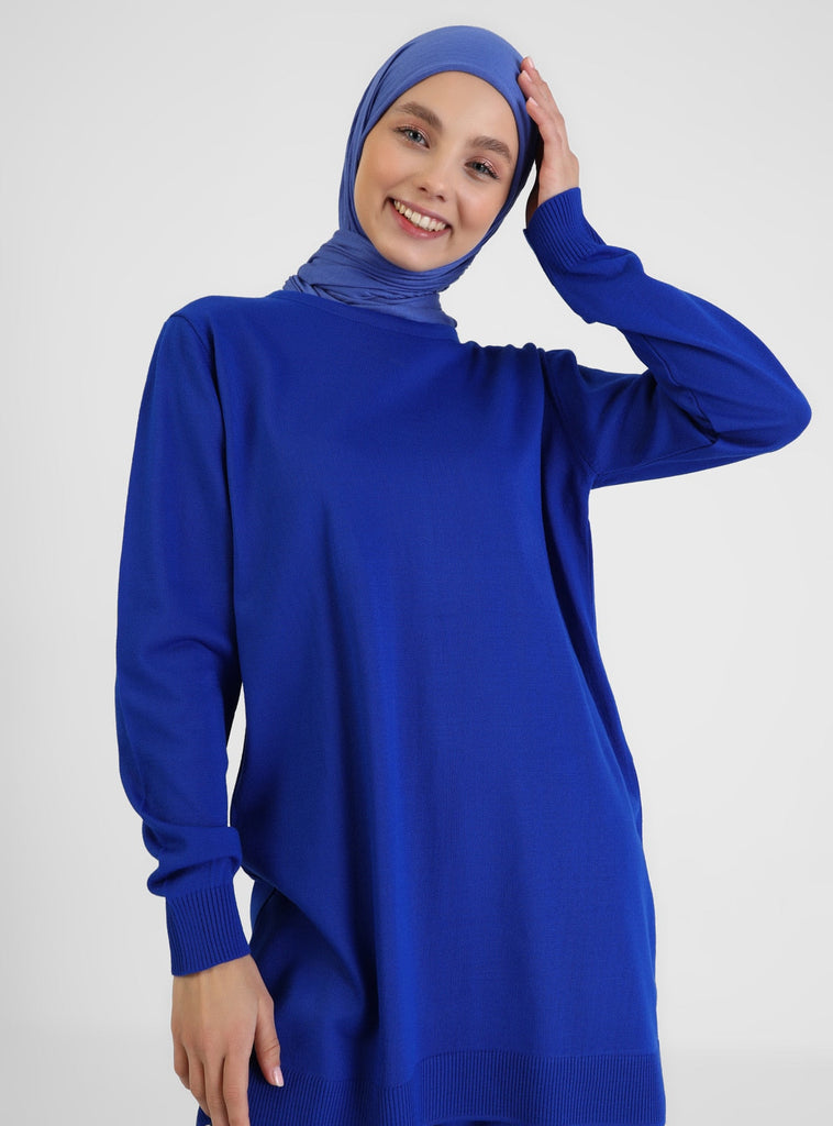 Benin Unlined Crew neck Knit Suits - NextMamas