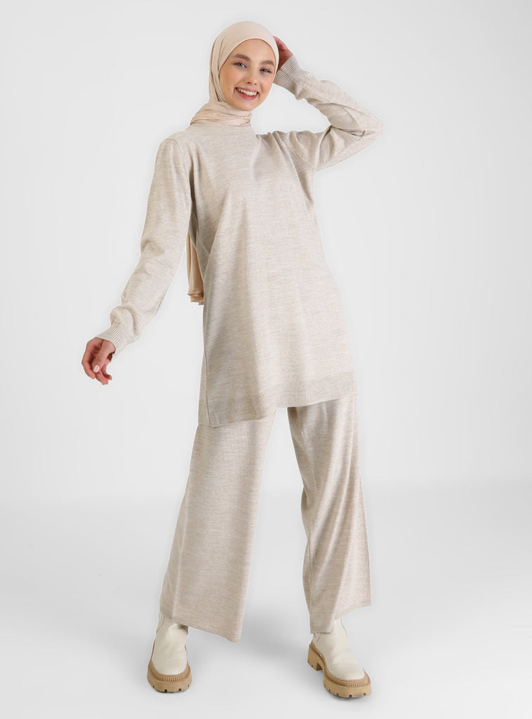Benin Unlined Crew neck Knit Suits - NextMamas