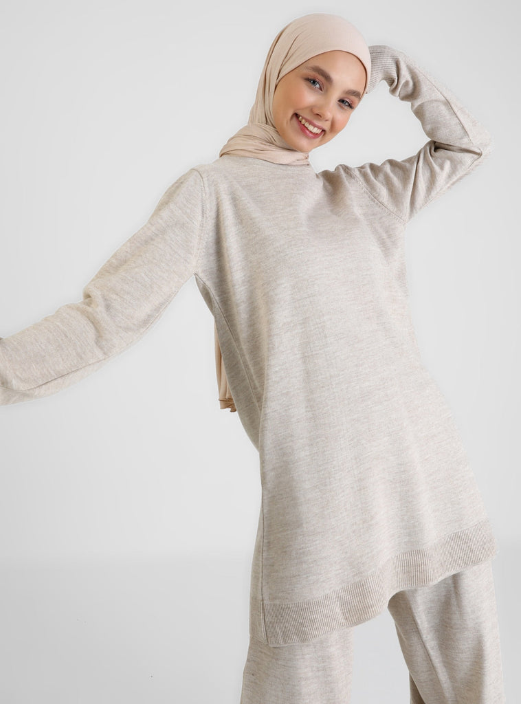 Benin Unlined Crew neck Knit Suits - NextMamas