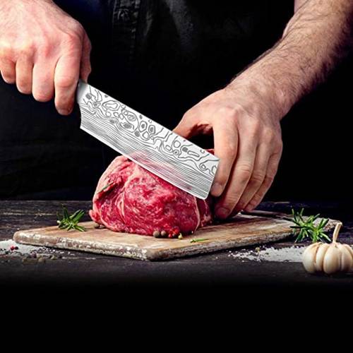 Nakiri Chef's Kitchen Knife | High Carbon Stainless Steel with Ergonomic Handle. - NextMamas