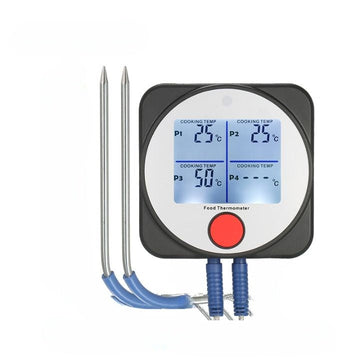 Food Thermometer With Stainless Steel Probe | Wireless Temperature Meter For Kitchen. - NextMamas