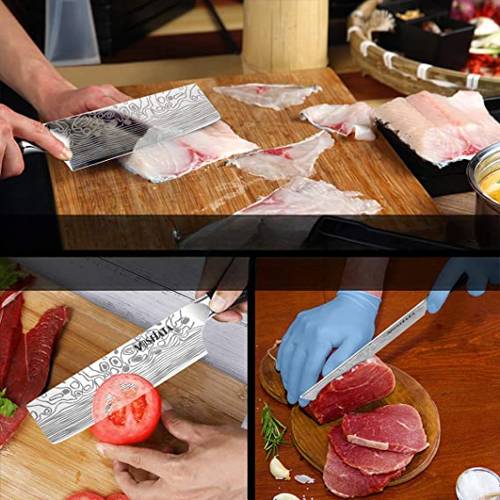 Nakiri Chef's Kitchen Knife | High Carbon Stainless Steel with Ergonomic Handle. - NextMamas