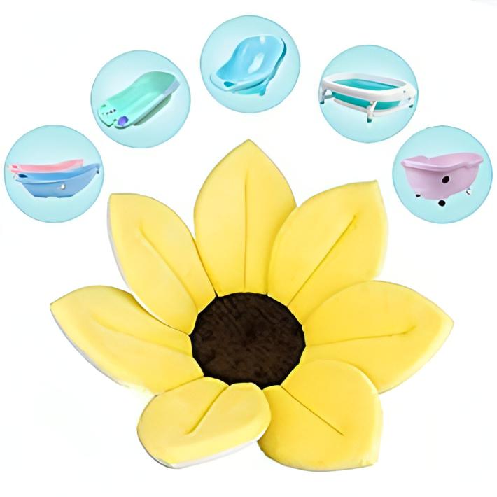 Baby Flower Bath Mat For Tub | Washable & Non-slipable Baby Shower mat. - NextMamas